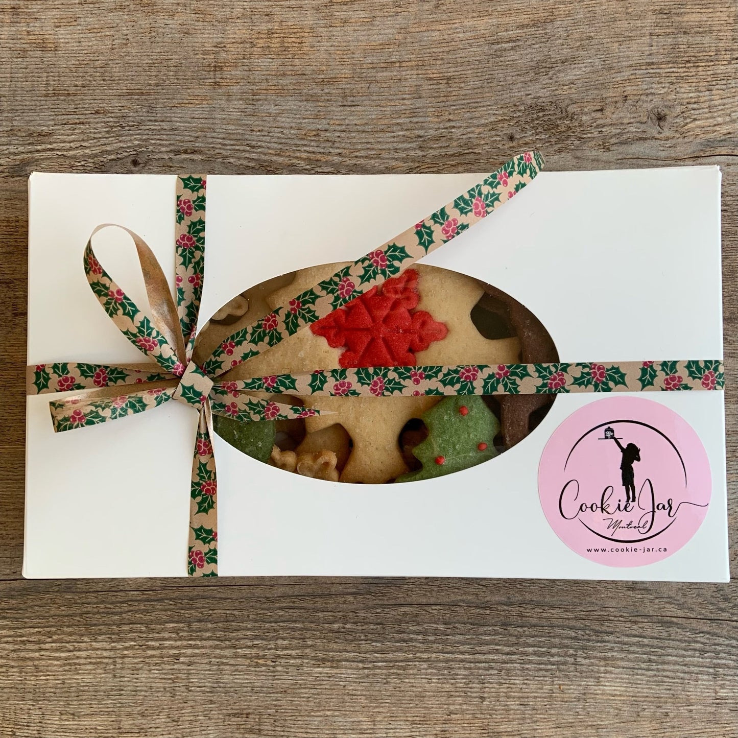 Biscuits sablés de Noël au beurre et au chocolat - 6 à 10 biscuits - Cookie Jar Montreal