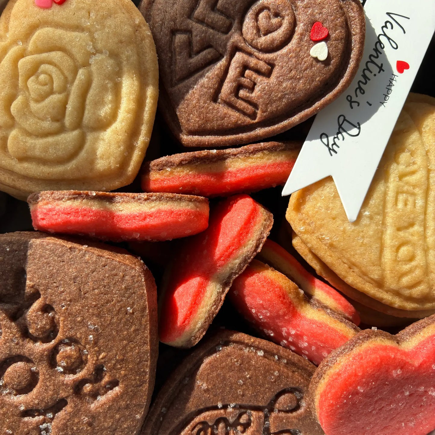 Biscuits au beurre et chocolat Saint-Valentin (6 - 10)