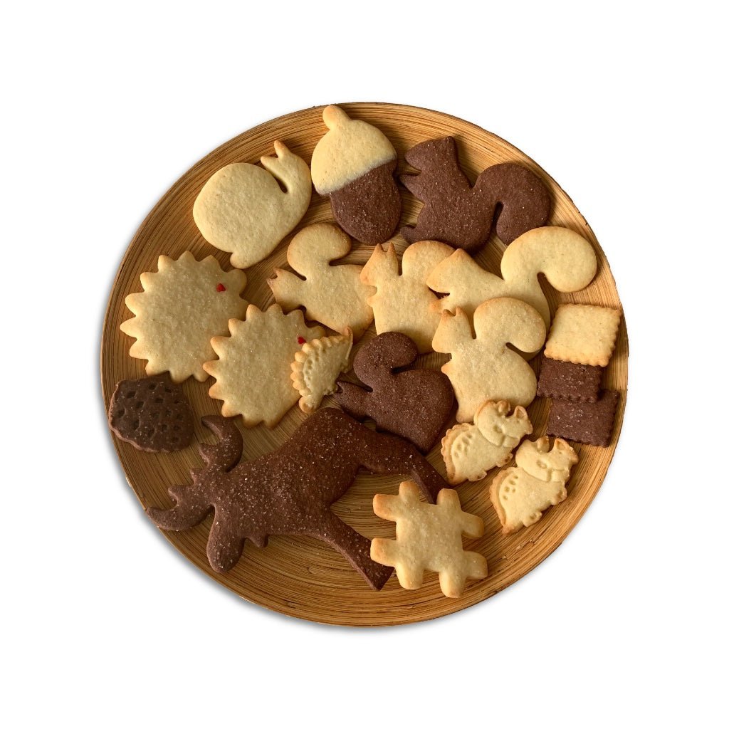 Biscuits des petits écoliers en forme d'animaux